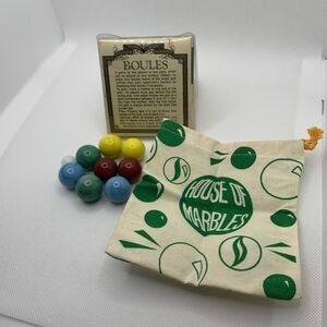 Vintage Petanque Boules Set of all 8 Marble Balls - by House of Marbles